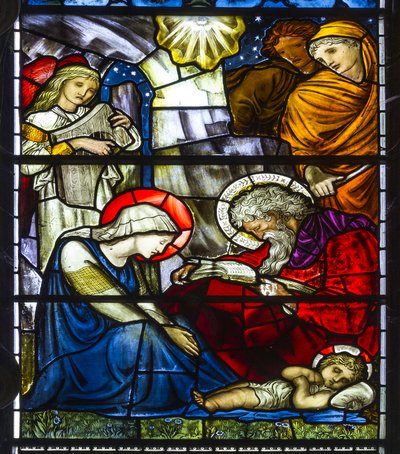 Nun Monkton, St Mary, Morris Marshall & Faulkner & Co, William Morris, Edward Burne-Jones, La Nativité, 1873 - Edward and Morris Burne Jones